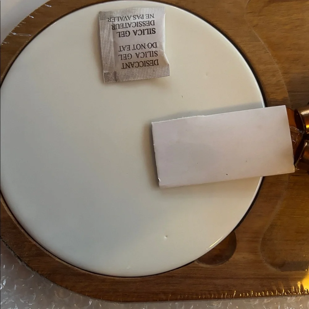 Twine Living Co. Gourmet Wood & Ceramic Cheese Board Gift Set.  New In Box
